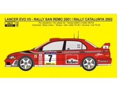 Decal – Mitsubishi Lancer EVO VII - San Remo 2001 Catalunya 2002